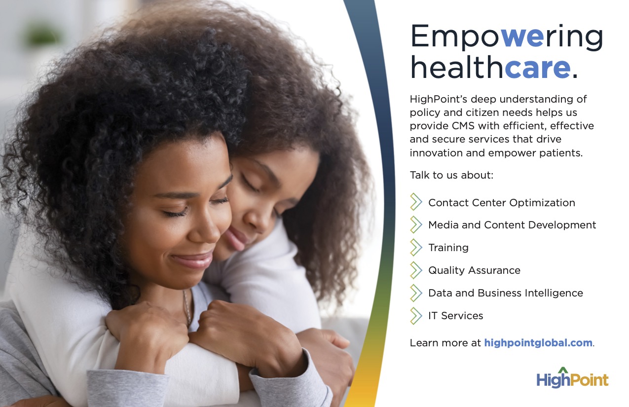 half-page ad copy featuring an embracing mother and daughter